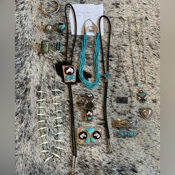 Navajo Hair Barrette Sterling Silver - Picture 4 of 4